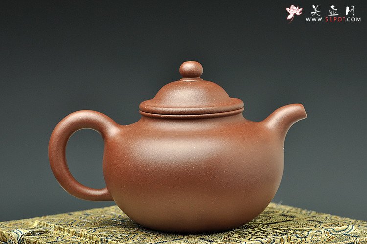 紫砂壶图片：李寒勇定样 台湾映雪山房定制亨掇 经典特拼紫泥 - 宜兴紫砂壶网