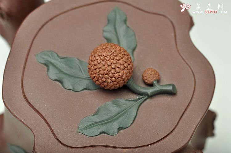 紫砂壶图片：实用花器小品   杨梅桩 - 宜兴紫砂壶网