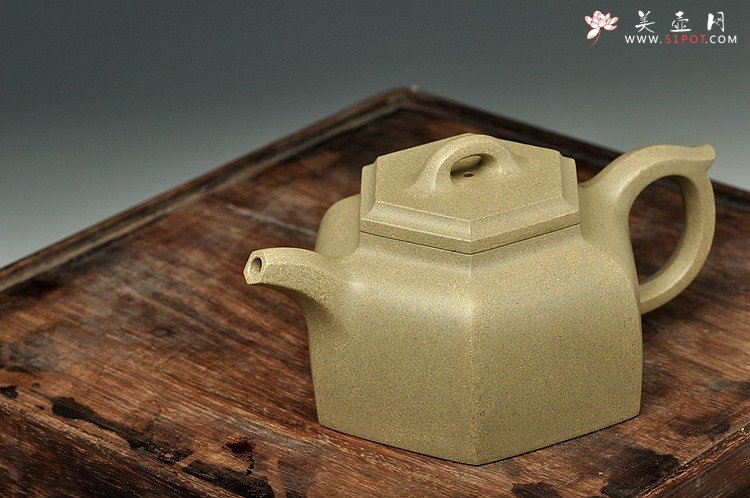 紫砂壶图片：许学军全手工二等奖获奖作品 全手六方井泉  经典代表作 - 宜兴紫砂壶网