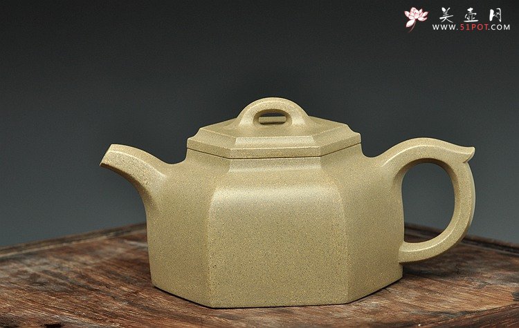 紫砂壶图片：许学军全手工二等奖获奖作品 全手六方井泉  经典代表作 - 宜兴紫砂壶网