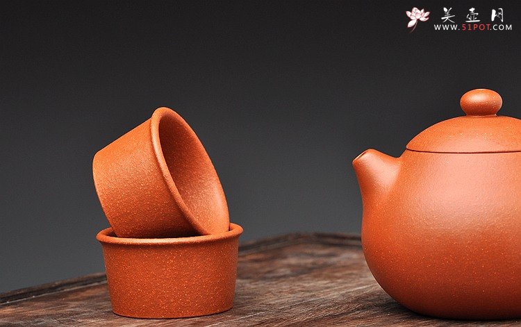 紫砂壶图片：加量不加价 美壶特惠 降坡泥之文旦套组 适茶传统器形和泥料 - 宜兴紫砂壶网
