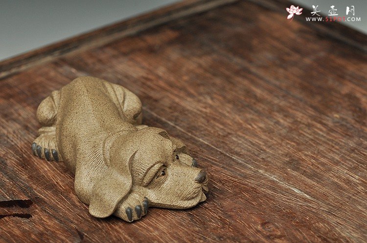 紫砂壶图片：精品版本 拉毛小狗 做工精致 栩栩如生 - 宜兴紫砂壶网