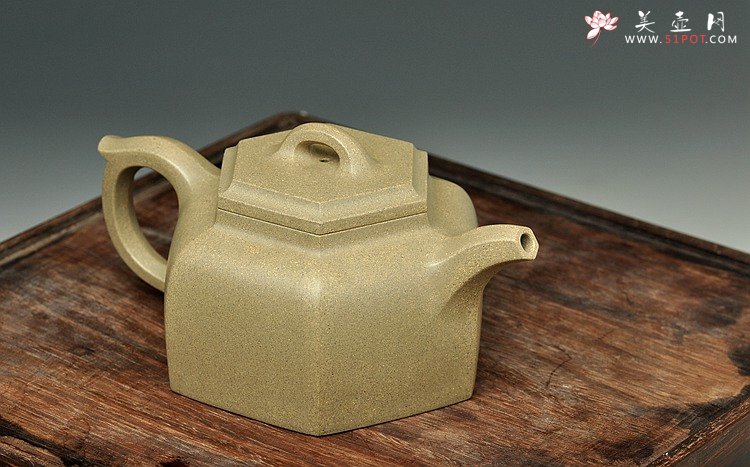 紫砂壶图片：许学军全手工二等奖获奖作品 全手六方井泉  经典代表作 - 宜兴紫砂壶网