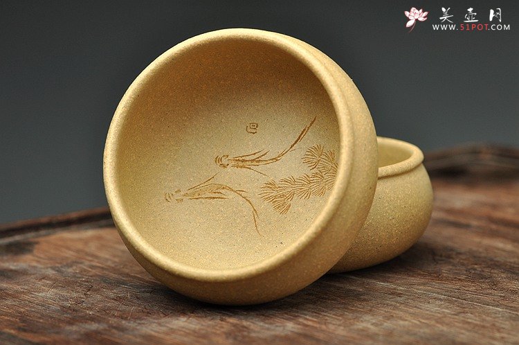 紫砂壶图片：围棋杯 佛手花瓶 古雅圆润 品味优质本山段 - 宜兴紫砂壶网