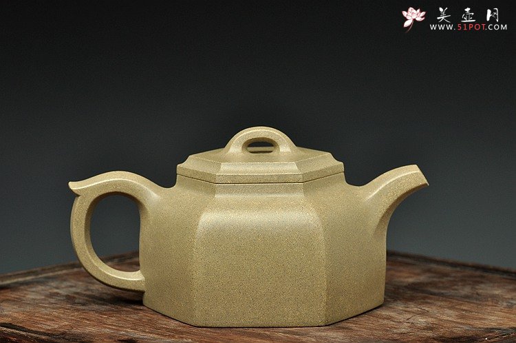 紫砂壶图片：许学军全手工二等奖获奖作品 全手六方井泉  经典代表作 - 宜兴紫砂壶网