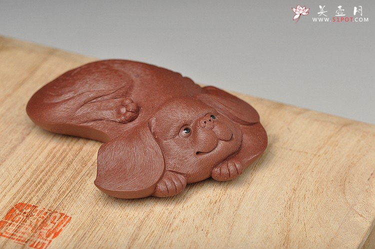 紫砂壶图片：李爱民 公主犬 可爱灵气 细节逼真 做工非常漂亮 - 宜兴紫砂壶网
