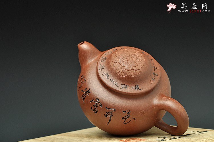 紫砂壶图片：逸趣无限 饱满可爱 花开富贵 口盖有玄机~ - 宜兴紫砂壶网