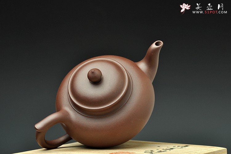 紫砂壶图片：飘然仙逸 清灵静美 全手笑樱 老紫泥 - 宜兴紫砂壶网