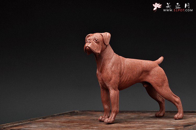 紫砂壶图片：李爱民之拳师 旺财 精品代表作 野性的呼唤o(∩_∩)o  - 宜兴紫砂壶网