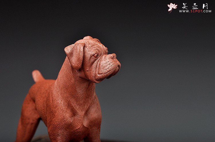 紫砂壶图片：李爱民之拳师 旺财 精品代表作 野性的呼唤o(∩_∩)o  - 宜兴紫砂壶网