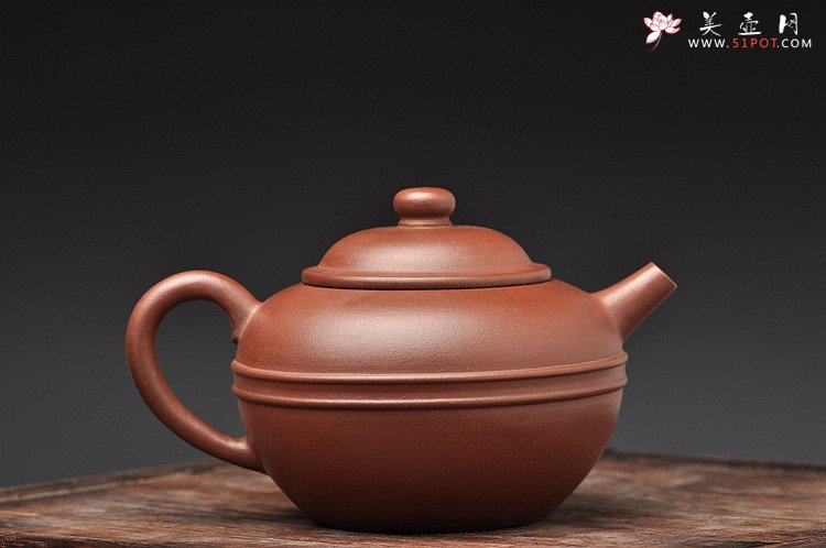 紫砂壶图片：潘小东全手新作 追慕古韵  明式腰线  - 宜兴紫砂壶网