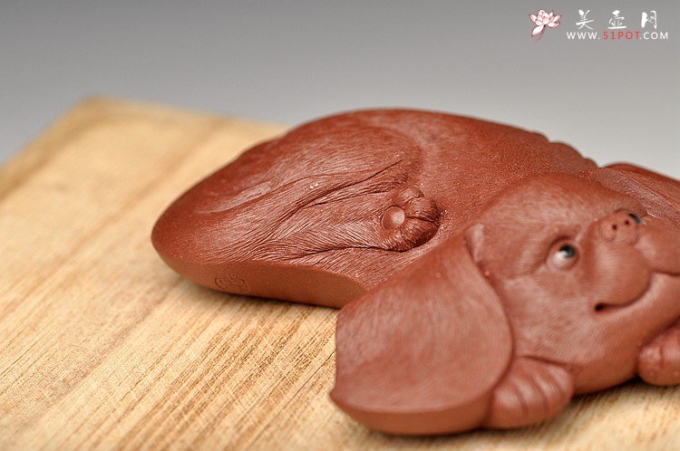 紫砂壶图片：李爱民 公主犬 可爱灵气 细节逼真 做工非常漂亮 - 宜兴紫砂壶网