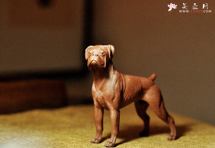 紫砂壶图片：李爱民之拳师 旺财 精品代表作 野性的呼唤o(∩_∩)o  - 宜兴紫砂壶网