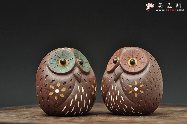 紫砂壶图片：猫头鹰~夜晚来临，让我讲讲月光里的故事o(∩_∩)o  - 宜兴紫砂壶网