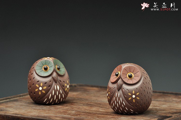 紫砂壶图片：猫头鹰~夜晚来临，让我讲讲月光里的故事o(∩_∩)o  - 宜兴紫砂壶网