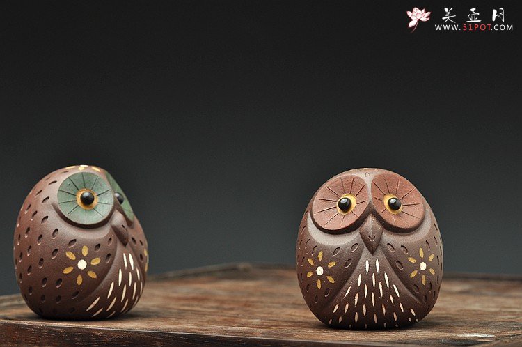 紫砂壶图片：猫头鹰~夜晚来临，让我讲讲月光里的故事o(∩_∩)o  - 宜兴紫砂壶网