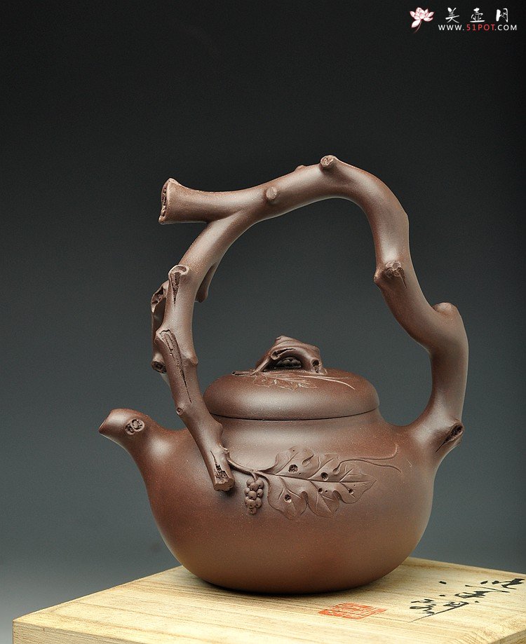 紫砂壶图片： 丰收提梁 - 宜兴紫砂壶网
