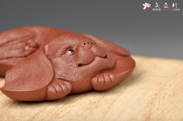 紫砂壶图片：李爱民 公主犬 可爱灵气 细节逼真 做工非常漂亮 - 宜兴紫砂壶网