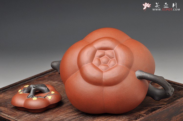 紫砂壶图片：单志萍新品 老味十足  大上合梅 - 宜兴紫砂壶网