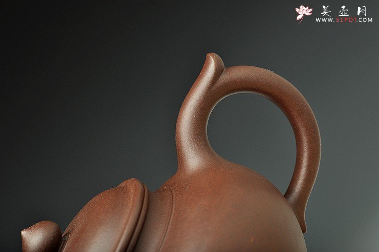 紫砂壶图片：飘然仙逸 清灵静美 全手笑樱 老紫泥 - 宜兴紫砂壶网
