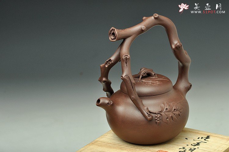 紫砂壶图片： 丰收提梁 - 宜兴紫砂壶网
