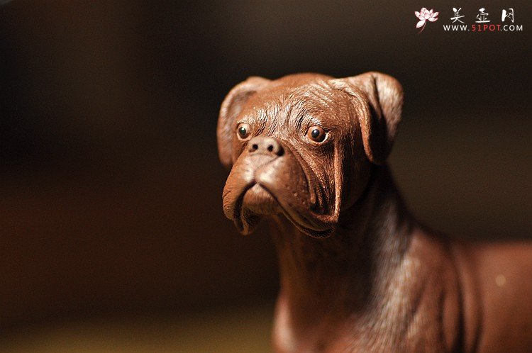 紫砂壶图片：李爱民之拳师 旺财 精品代表作 野性的呼唤o(∩_∩)o  - 宜兴紫砂壶网