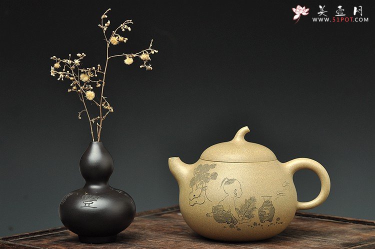 紫砂壶图片：曼生匏瓜 颇有玩味~~ - 宜兴紫砂壶网