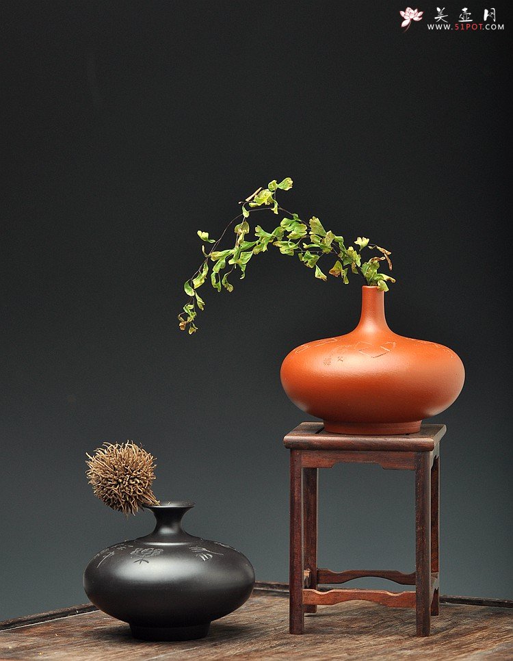 紫砂壶图片：文房雅玩之小花瓶 造型可爱新颖~ 均是单个~ - 宜兴紫砂壶网