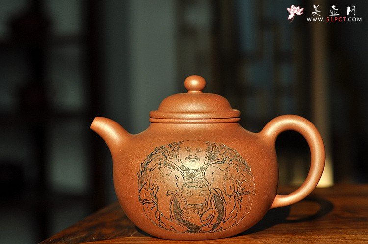 紫砂壶图片：意境之美 一团和气之大掇球 优质老清水 - 宜兴紫砂壶网