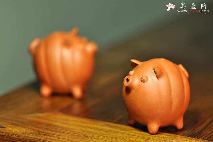 紫砂壶图片：全手工茶宠 文房水注~ 独角兽和短嘴小猪~ - 宜兴紫砂壶网