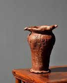 紫砂壶图片：美人君子共长生o(∩_∩)o  青铜风格之全手美人瓶  - 宜兴紫砂壶网