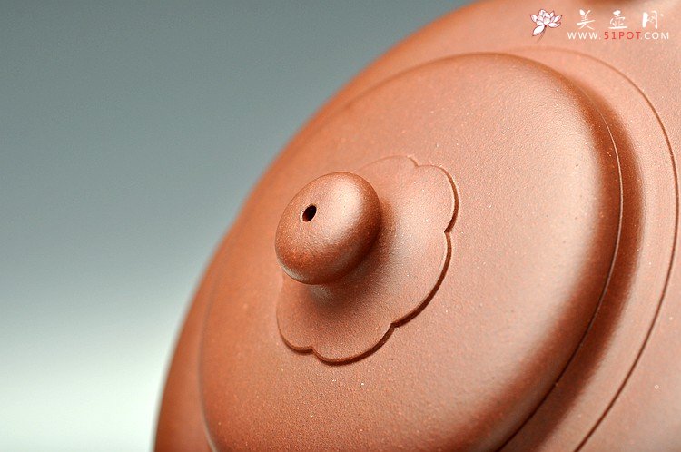 紫砂壶图片：苍劲刚遒 造型端庄大方 储俊伟精心之作 梅花周盘 5号井底槽青 - 宜兴紫砂壶网