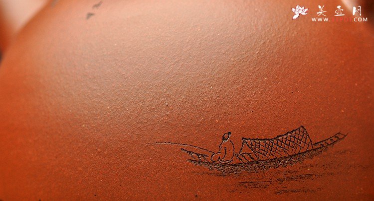 紫砂壶图片：天地悠悠 敦厚纯朴 乐天知命 紫砂经典器形 渔翁 - 宜兴紫砂壶网