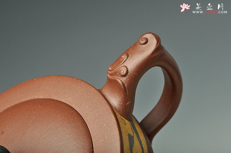 紫砂壶图片：闵祥君经典代表作 三色通透胶泥 颇具难度  大碧浪 - 宜兴紫砂壶网