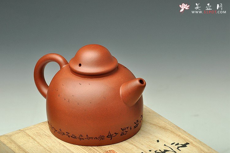 紫砂壶图片：天地悠悠 敦厚纯朴 乐天知命 紫砂经典器形 渔翁 - 宜兴紫砂壶网