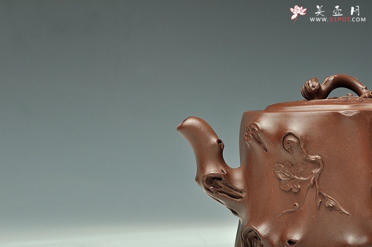 紫砂壶图片：大气浑厚 全手葡萄桩 精品欣赏 - 宜兴紫砂壶网