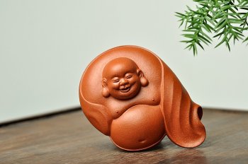 紫砂壶图片：卧佛一只 做工精致 生动细腻 - 宜兴紫砂壶网