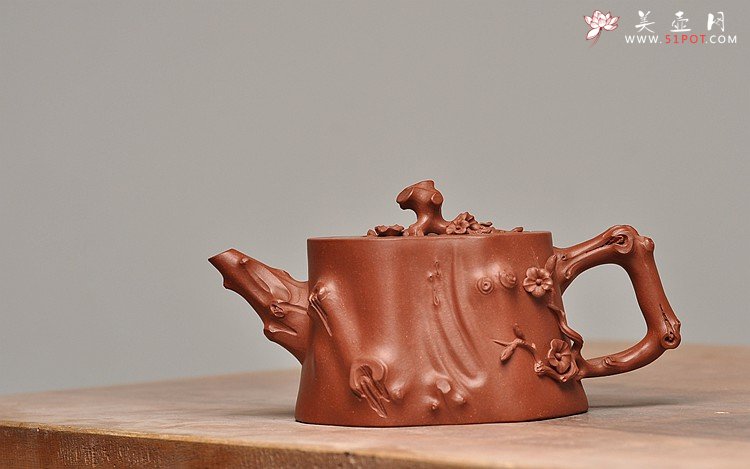 紫砂壶图片：经典 木棉桩 刚劲硬朗 - 宜兴紫砂壶网