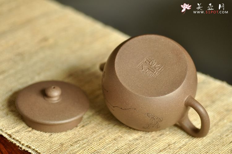 紫砂壶图片：和石装饰 万工经典之作 全手明香 实用精品 - 宜兴紫砂壶网