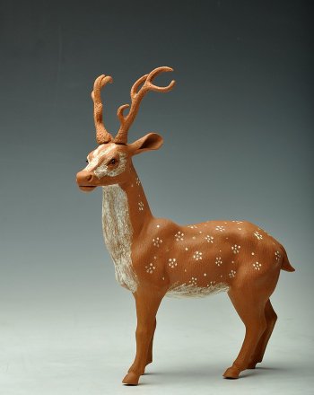 紫砂壶图片：梅花鹿 - 宜兴紫砂壶网