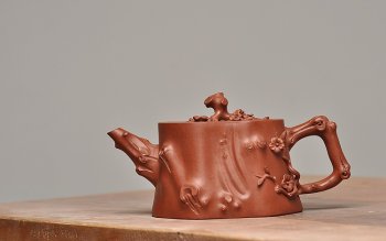 紫砂壶图片：经典 木棉桩 刚劲硬朗 - 宜兴紫砂壶网