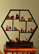 紫砂壶图片：精品拉毛版十二生肖 栩栩如生 做工精细 - 宜兴紫砂壶网