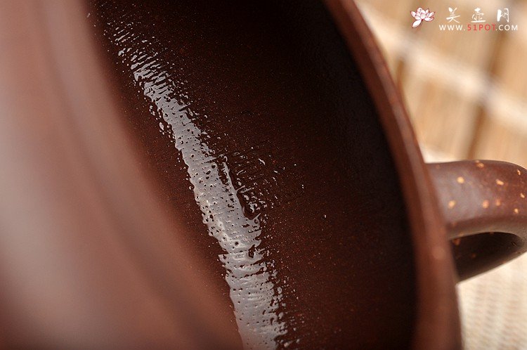 紫砂壶图片：紫泥铺砂 大口适合绿茶 全手葵璧 优美雅致 - 宜兴紫砂壶网