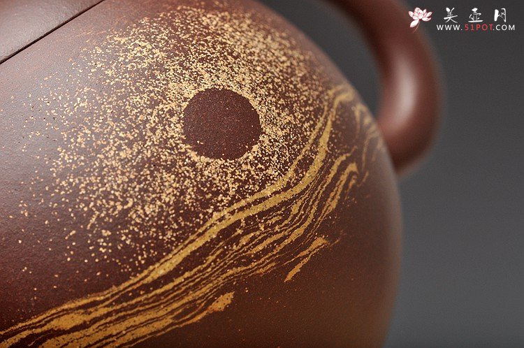 紫砂壶图片：国工闵祥君新作 传统经典 通透绞泥作品 旭日东升之龙蛋 - 宜兴紫砂壶网