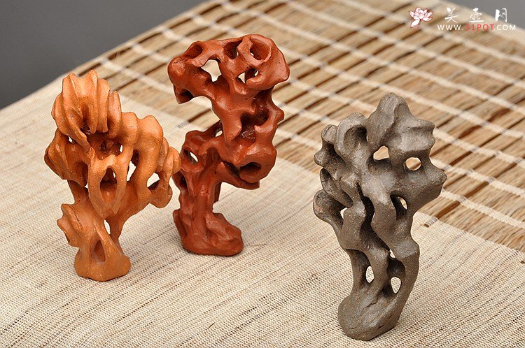 紫砂壶图片：手感丰润 造型好玩 全手文房假山 搭配微型盆景更漂亮~ - 宜兴紫砂壶网