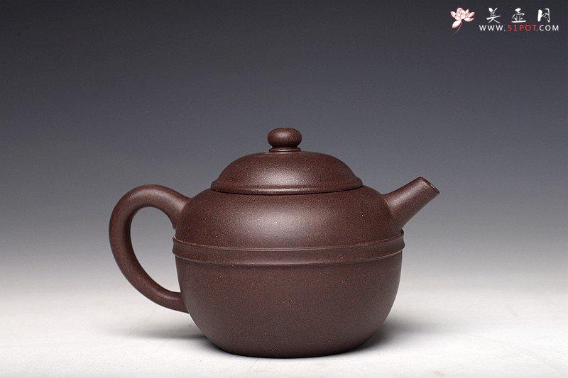 紫砂壶图片：美壶特惠 茶人最爱 实用 摹古系列之黑星土 明式腰线 - 宜兴紫砂壶网