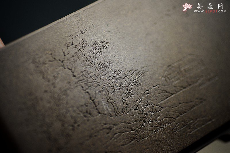 紫砂壶图片：清韵悠长 精工典范 小花盆 文房雅玩 国助和石装饰 - 宜兴紫砂壶网