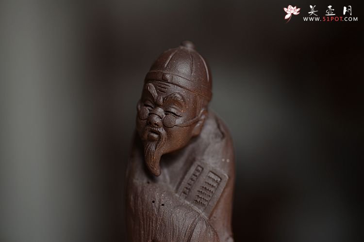 紫砂壶图片：树桩老人  神态生动 - 宜兴紫砂壶网