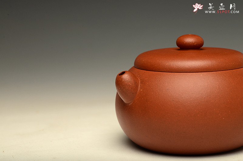 紫砂壶图片：瞿斌原创设计 秀丽不失可爱 静雅 守拙 黄龙山原矿红泥 - 宜兴紫砂壶网