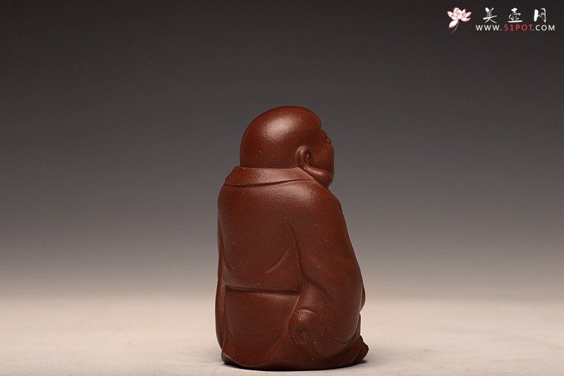 紫砂壶图片：精品开心小弥勒 表情细腻 栩栩如生~ - 宜兴紫砂壶网